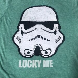 Star Wars Storm trooper St Patties day kids Tee